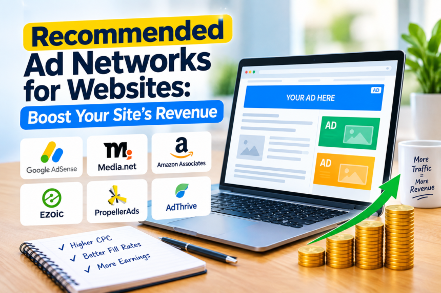 Recommended Ad Networks For Websites Boost Your Sites Revenue